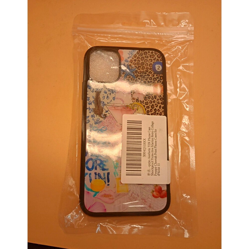 Shockproof Retro Collage Cheetah Print Back Phone Case For Apple iPhone 11